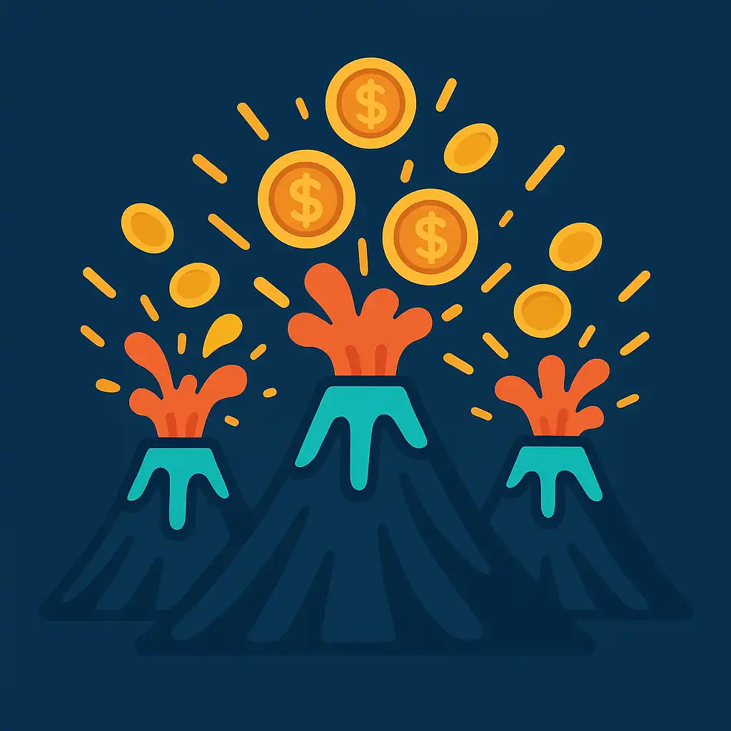 Automat 3 Coin Volcanoes
