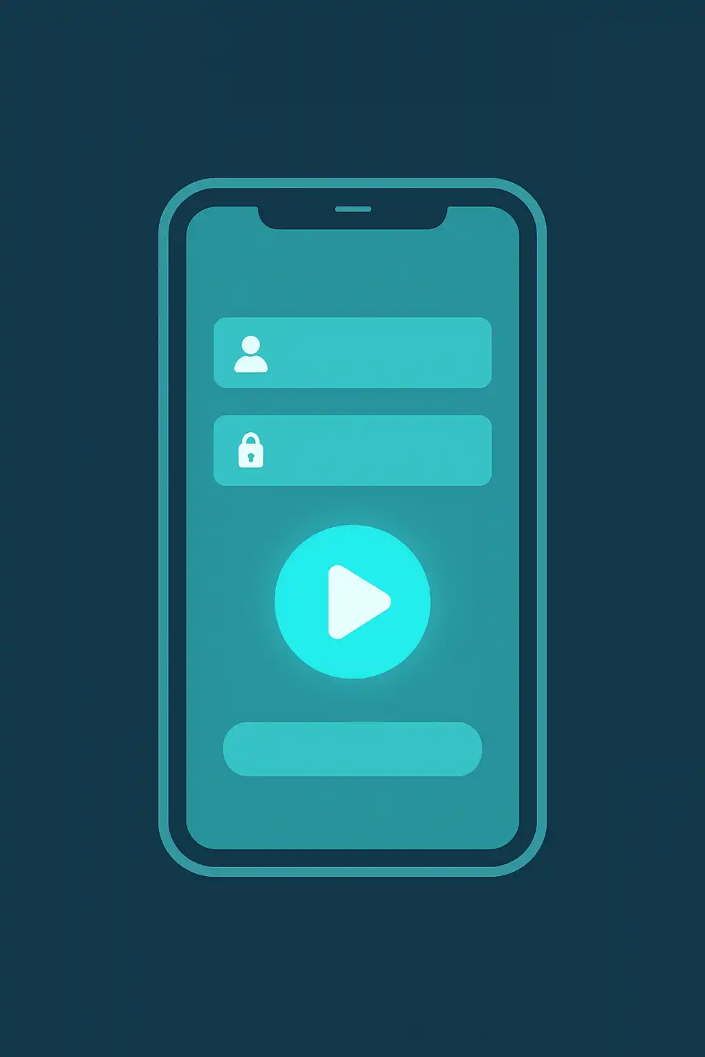 Ekran logowania do konta gracza na telefonie